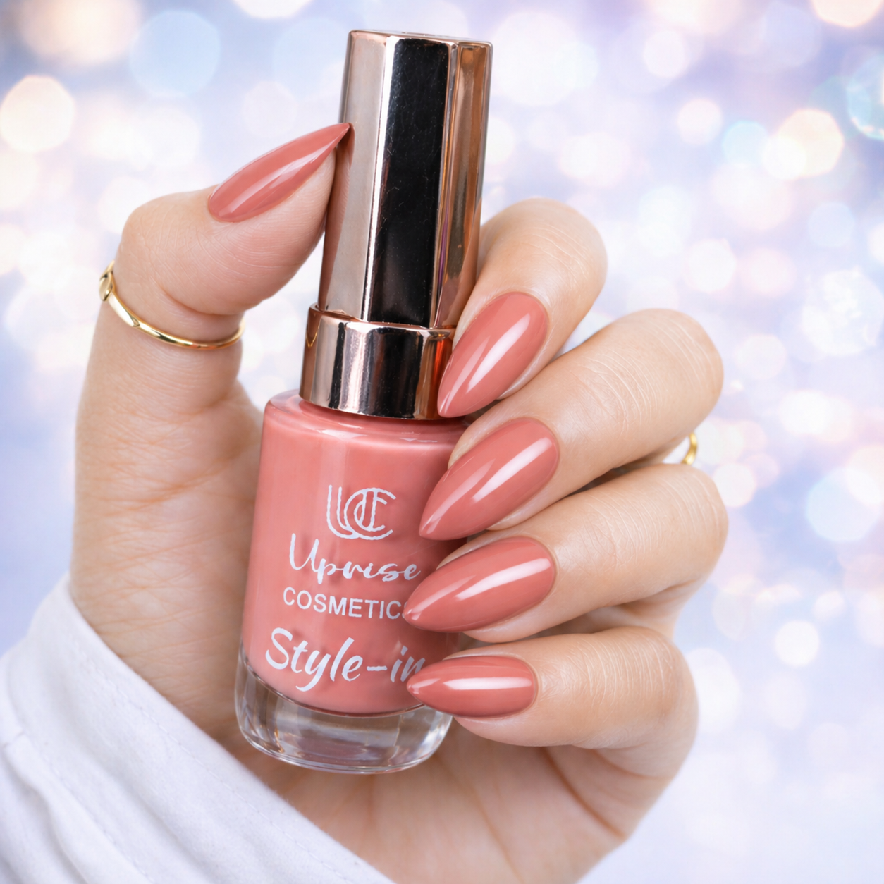 Uprise Cosmetics Style-in Nail Polish – Glossy Long Lasting Chip Resistant Nail Color | Smooth One Coat Finish | Quick Dry Formula