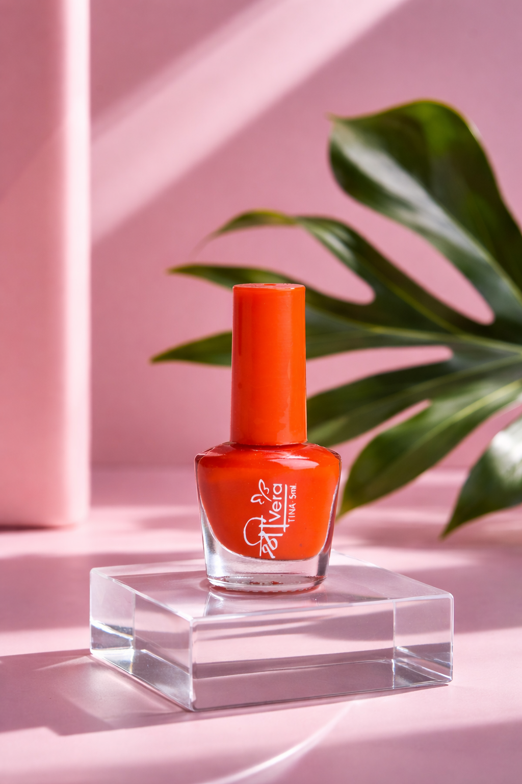 Shreevera Bright Orange Nail Polish 5ml – High Shine Glossy, Quick Dry, Long Lasting & Chip Resistant Nail Color