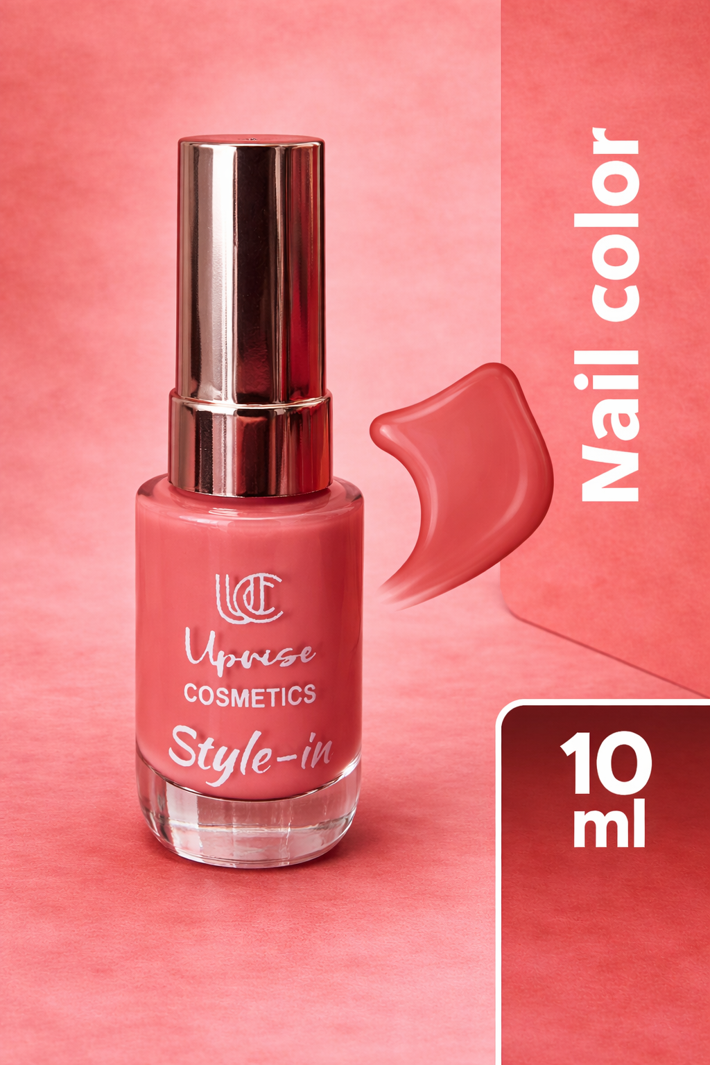 Uprise Cosmetics Style-in Nail Polish – Glossy Long Lasting Chip Resistant Nail Color | Smooth One Coat Finish | Quick Dry Formula