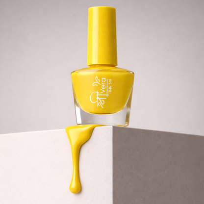 ShreeVera Yellow Nail Polish 5ml – Bright Glossy Finish | Quick Dry | Chip Resistant Long-Lasting Nail Color