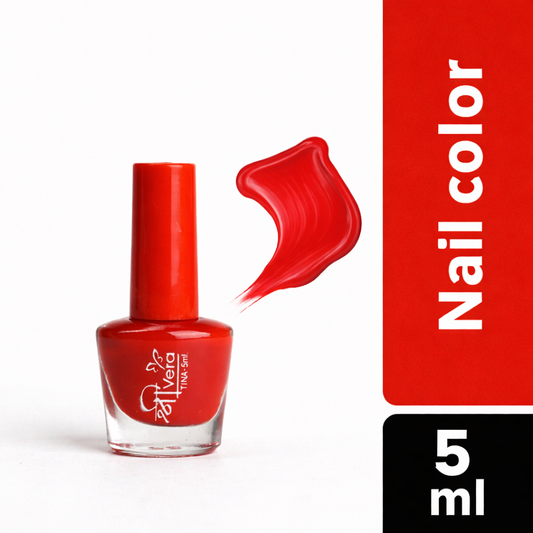 Shreevera Premium Red Nail Polish 5ml – High Gloss, Quick Dry, Chip Resistant Long-Lasting Nail Lacquer