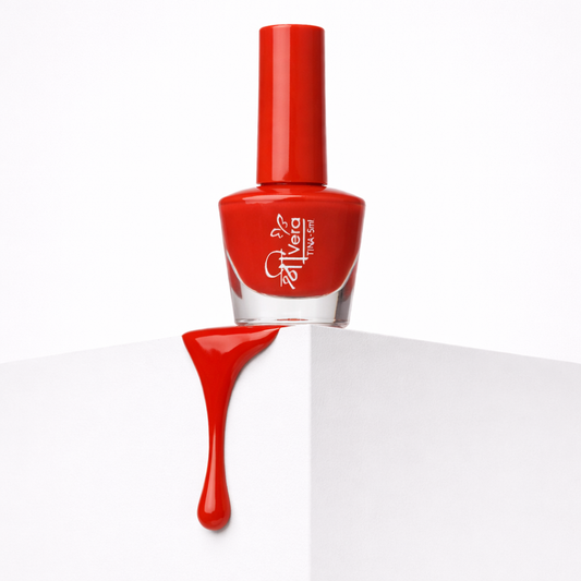Shreevera Premium Red Nail Polish 5ml – High Gloss, Quick Dry, Chip Resistant Long-Lasting Nail Lacquer
