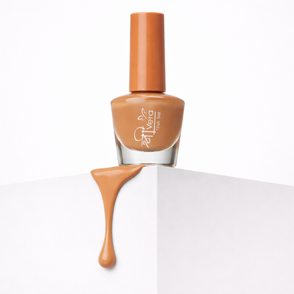 Shreevera Nude Peach Nail Polish – High Gloss Quick Dry Nail Color | Chip Resistant Long Lasting Formula | 5ml