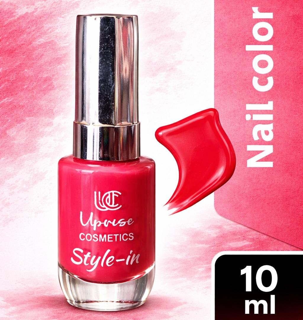 Uprise Cosmetics Style-in Nail Polish – High Gloss Shine, Long Lasting, Quick Dry Nail Color | Smooth One Coat Coverage | Chip Resistant Finish