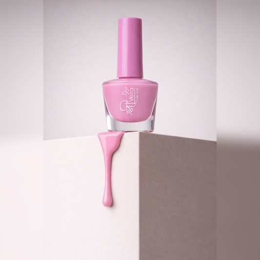 Shreevera Baby Pink Nail Polish – High Gloss, Quick Dry, Chip Resistant | 5ml Long-Lasting Nail Color