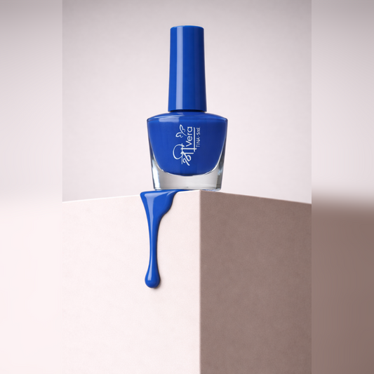 ShreeVera Blue Nail Polish 5ml – Glossy Quick-Dry Long-Lasting Nail Color