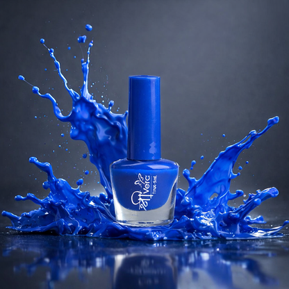 ShreeVera Blue Nail Polish 5ml – Glossy Quick-Dry Long-Lasting Nail Color