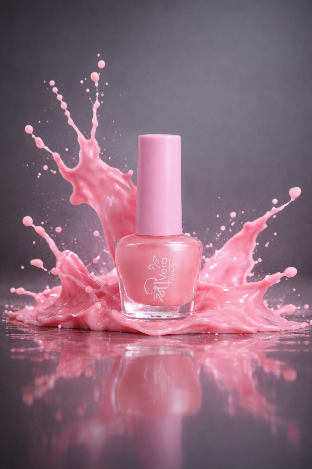 ShreeVera Soft Pink Nail Polish 5ml – Glossy Finish Quick-Dry Long-Lasting Nail Color