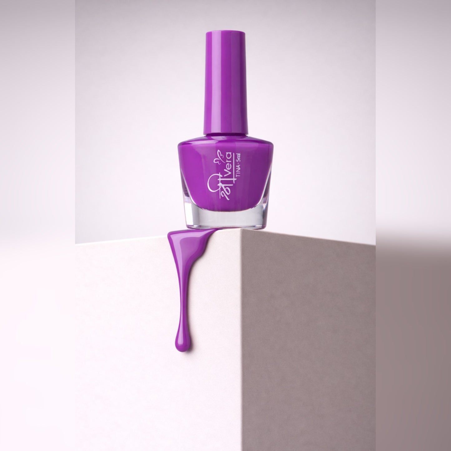 Shreevera Purple Nail Polish – High Gloss Shine, Quick Dry, Chip Resistant Long Lasting Nail Enamel (5ml)