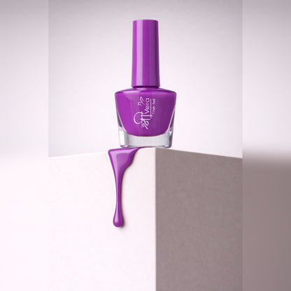 Shreevera Purple Nail Polish – High Gloss Shine, Quick Dry, Chip Resistant Long Lasting Nail Enamel (5ml)