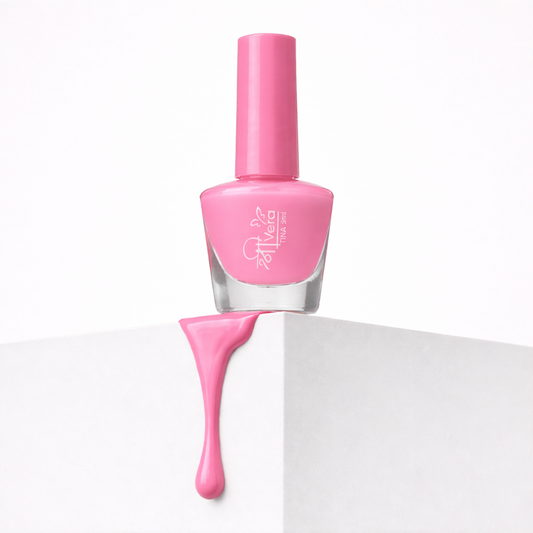Shreevera Baby Pink Nail Polish 5ml – Glossy Finish, Quick Dry, Long Lasting & Chip Resistant Nail Color