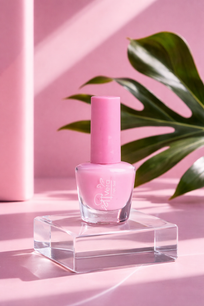 Shreevera Baby Pink Nail Polish 5ml – Glossy Finish, Quick Dry, Long Lasting & Chip Resistant Nail Color