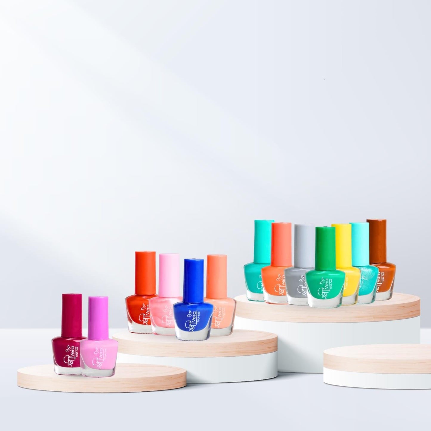 Shreevera Tina Nail Polish Combo (Set of 36) - Vibrant Multi-Color Shades, Long-Lasting Glossy Finish (5ml each).