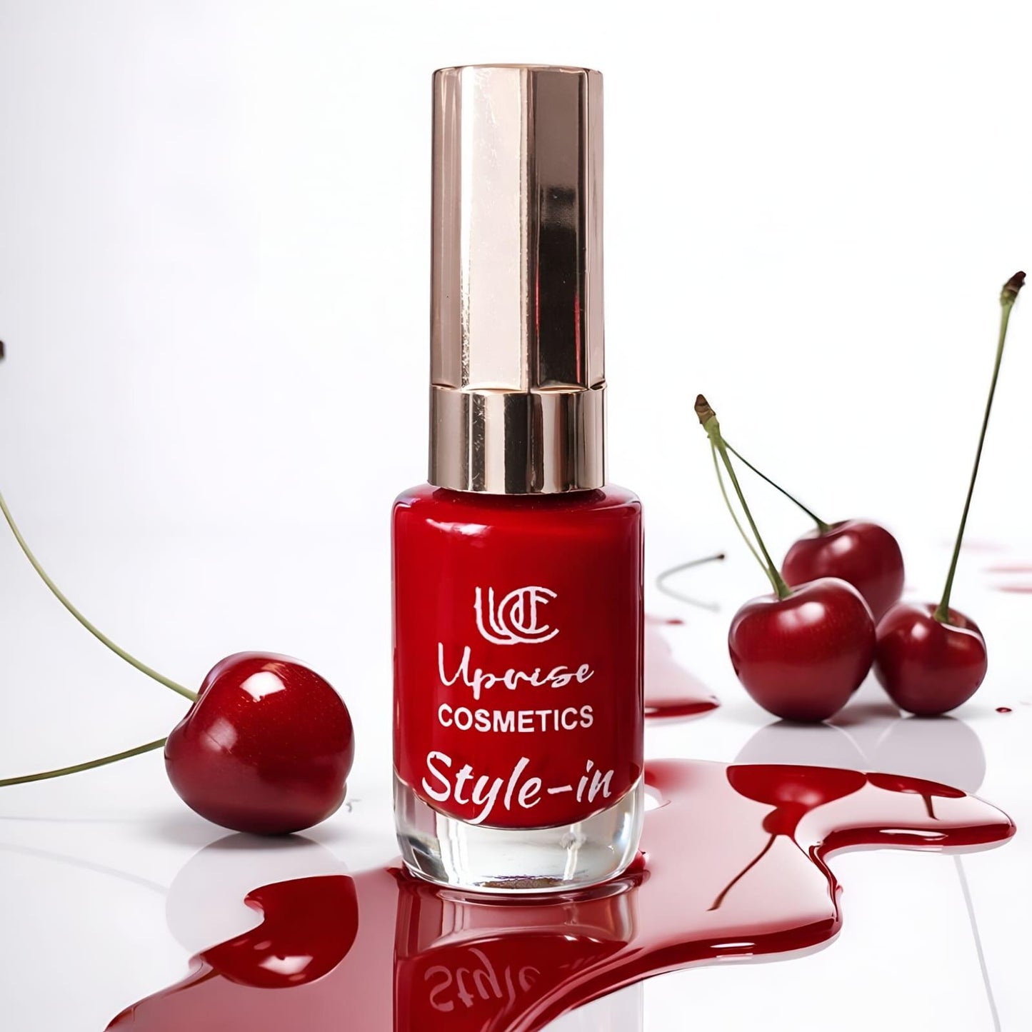 Uprise Cosmetics Style-in Intense Nail Polish - Long-Lasting Glossy Finish (Box of 24 Pcs).