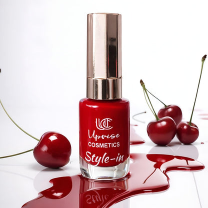 Uprise Cosmetics Style-in Intense Nail Polish - Long-Lasting Glossy Finish (Box of 24 Pcs).